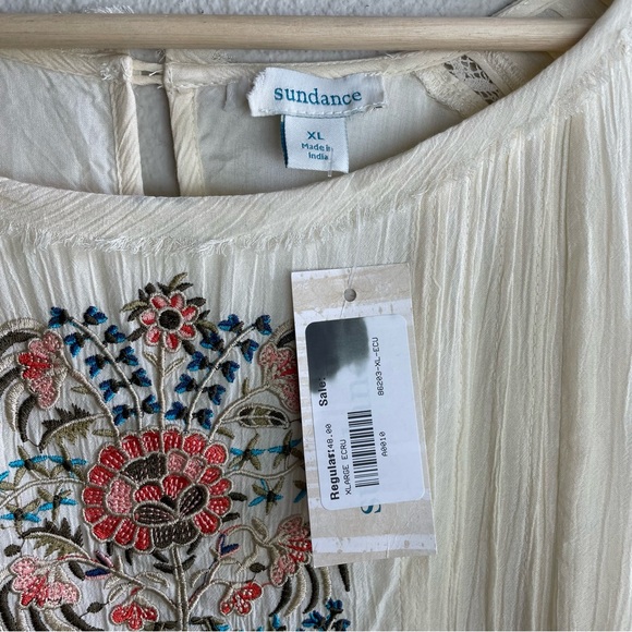 NWT Sundance Embroidered Fable Tunic Top XL - Picture 3 of 13